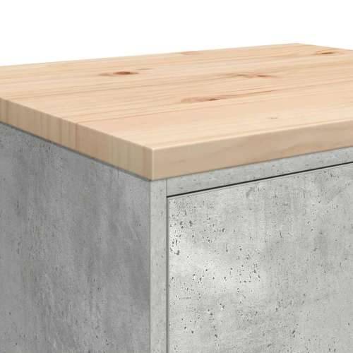 Garažni ormar za odlaganje 60x51x85 cm masivne borovine - Beton siva 60 x 51 x 85 cm 1 2 vrata Cijena
