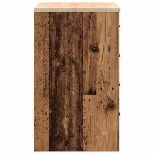 Garažni ormar za odlaganje 60x51x85 cm masivne borovine - Staro drvo 60 x 51 x 85 cm 1 4 darwers Cijena