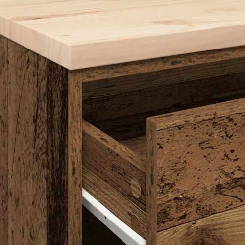 Garažni ormar za odlaganje 60x51x85 cm masivne borovine - Staro drvo 60 x 51 x 85 cm 1 4 darwers Cijena