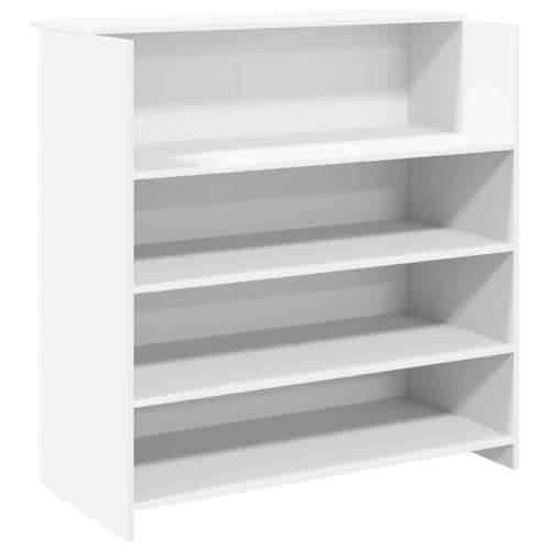 Recepcijski stol bijeli 100x50x103,5 cm od konstruiranog drva - Bijela 100 x 50 x 103.5 cm Cijena