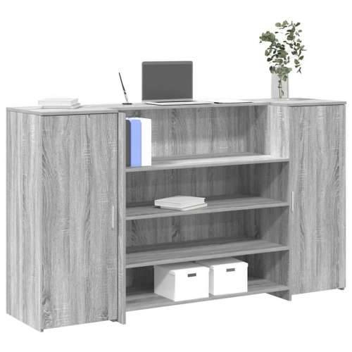 Recepcijski stol 180x50x103,5 cm od konstruiranog drva - Sivi hrast sonoma 180 x 50 x 103.5 cm Cijena