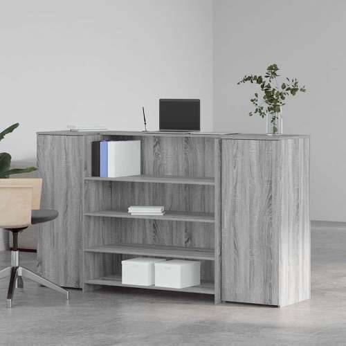 Recepcijski stol 180x50x103,5 cm od konstruiranog drva - Sivi hrast sonoma 180 x 50 x 103.5 cm Cijena