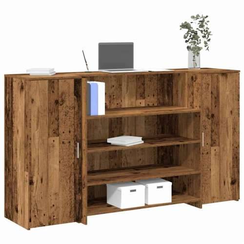 Recepcijski stol 180x50x103,5 cm od konstruiranog drva - Staro drvo 180 x 50 x 103.5 cm Cijena