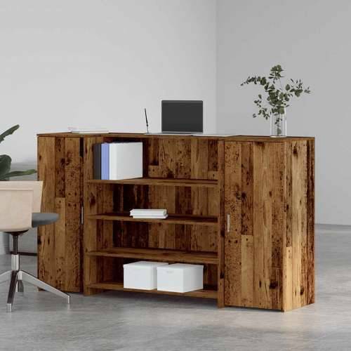 Recepcijski stol 180x50x103,5 cm od konstruiranog drva - Staro drvo 180 x 50 x 103.5 cm Cijena