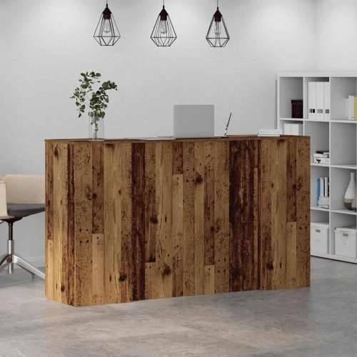Recepcijski stol 180x50x103,5 cm od konstruiranog drva - Staro drvo 180 x 50 x 103.5 cm Cijena