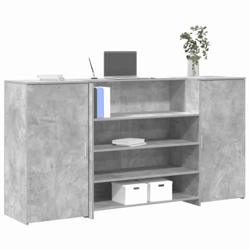 Recepcijski stol 200x50x103,5 cm konstruiranog drva - Beton siva 200 x 50 x 103.5 cm Cijena