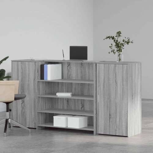 Recepcijski stol 200x50x103,5 cm od konstruiranog drva - Sivi hrast sonoma 200 x 50 x 103.5 cm Cijena