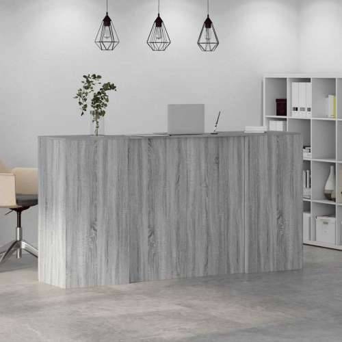 Recepcijski stol 200x50x103,5 cm od konstruiranog drva - Sivi hrast sonoma 200 x 50 x 103.5 cm Cijena