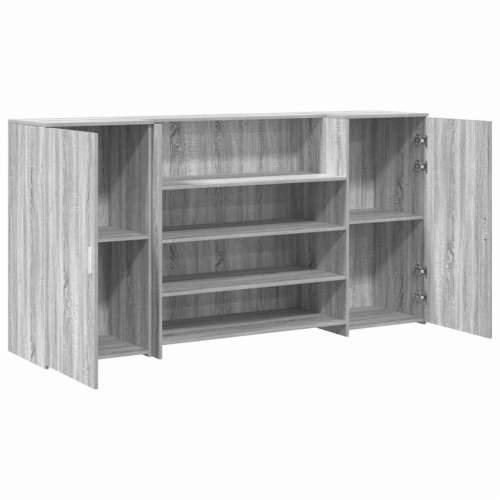 Recepcijski stol 200x50x103,5 cm od konstruiranog drva - Sivi hrast sonoma 200 x 50 x 103.5 cm Cijena