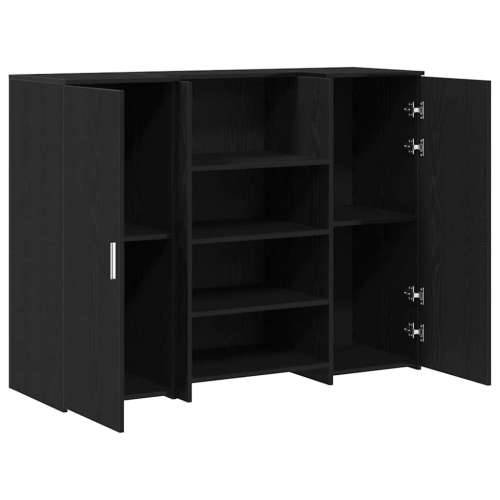 Recepcijski stol crni hrast 135x50x103,5 cm konstruiranog drva - Crna 135 x 50 x 103.5 cm Cijena