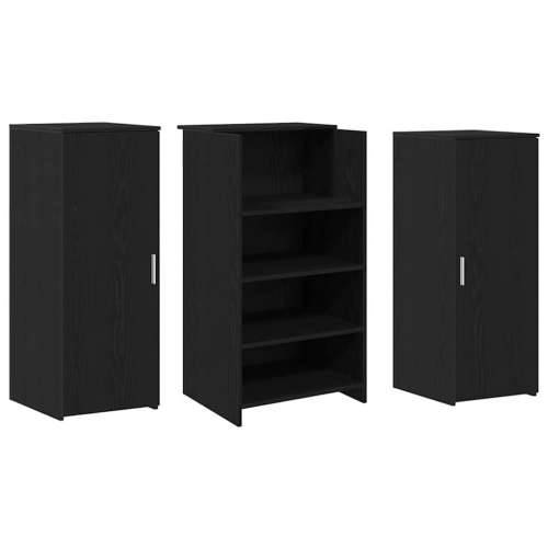 Recepcijski stol crni hrast 135x50x103,5 cm konstruiranog drva - Crna 135 x 50 x 103.5 cm Cijena