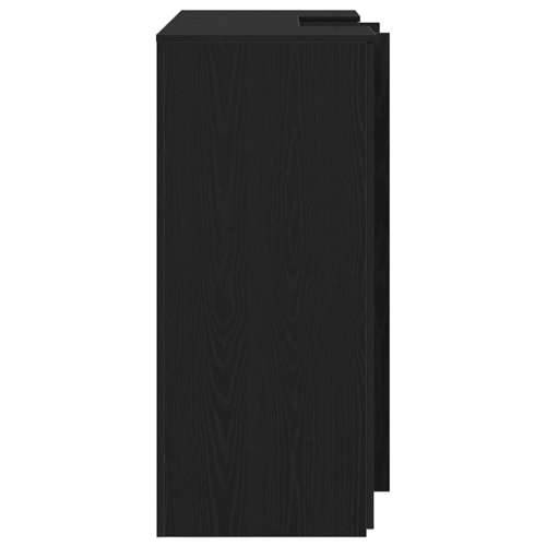 Recepcijski stol crni hrast 135x50x103,5 cm konstruiranog drva - Crna 135 x 50 x 103.5 cm Cijena