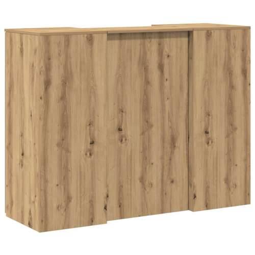 Recepcijski stol 135x50x103,5 cm od konstruiranog drva - hrast artisan 135 x 50 x 103.5 cm Cijena