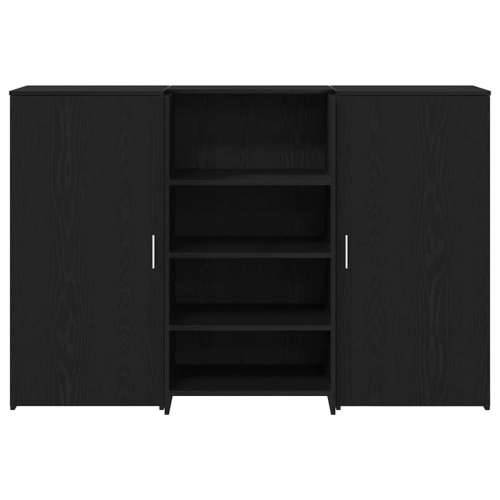 Recepcijski stol crni hrast 155x50x103,5 cm konstruiranog drva - Crna 155 x 50 x 103.5 cm Cijena
