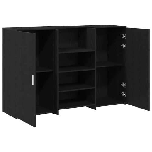 Recepcijski stol crni hrast 155x50x103,5 cm konstruiranog drva - Crna 155 x 50 x 103.5 cm Cijena
