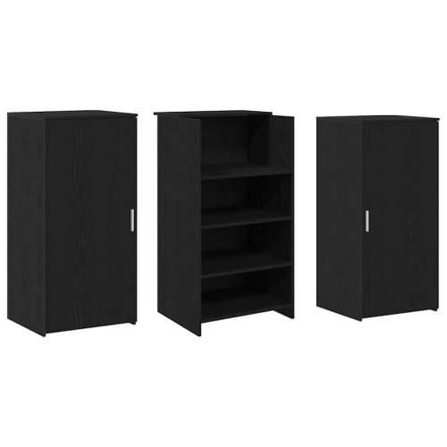 Recepcijski stol crni hrast 155x50x103,5 cm konstruiranog drva - Crna 155 x 50 x 103.5 cm Cijena