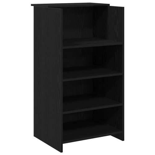 Recepcijski stol crni hrast 155x50x103,5 cm konstruiranog drva - Crna 155 x 50 x 103.5 cm Cijena