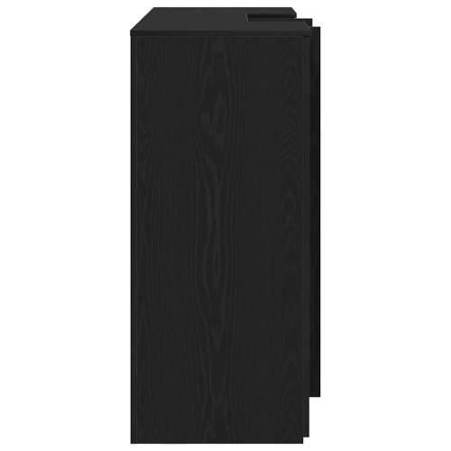 Recepcijski stol crni hrast 155x50x103,5 cm konstruiranog drva - Crna 155 x 50 x 103.5 cm Cijena