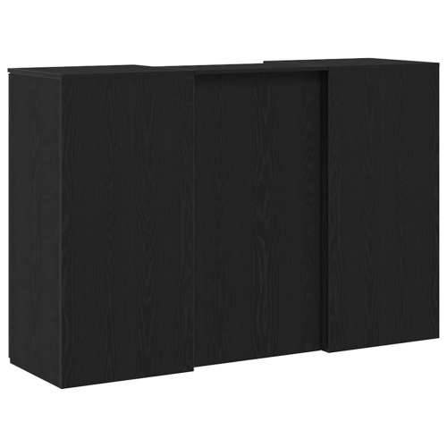 Recepcijski stol crni hrast 155x50x103,5 cm konstruiranog drva - Crna 155 x 50 x 103.5 cm Cijena