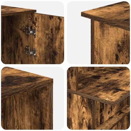 Recepcijski stol 200x50x103,5 cm od konstruiranog drva - Dimljeni hrast 200 x 50 x 103.5 cm Cijena