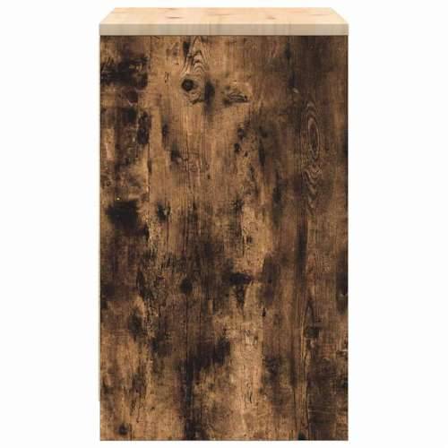 Garažni ormar za odlaganje 60x51x85 cm masivne borovine - Dimljeni hrast 60 x 51 x 85 cm 1 2 vrata Cijena