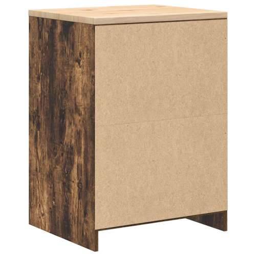 Garažni ormar za odlaganje 60x51x85 cm masivne borovine - Dimljeni hrast 60 x 51 x 85 cm 1 2 vrata Cijena