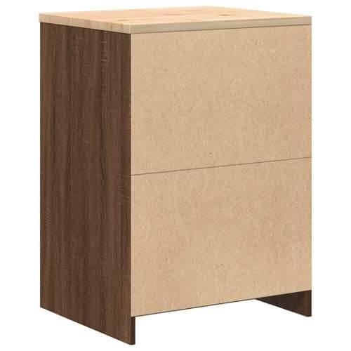 Garažni ormar za odlaganje 60x51x85 cm masivne borovine - Smeđi hrast 60 x 51 x 85 cm 1 4 darwers Cijena