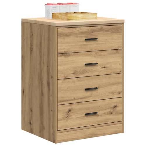 Garažni ormar za odlaganje 60x51x85 cm masivne borovine - artisian oak 60 x 51 x 85 cm 1 4 darwers Cijena