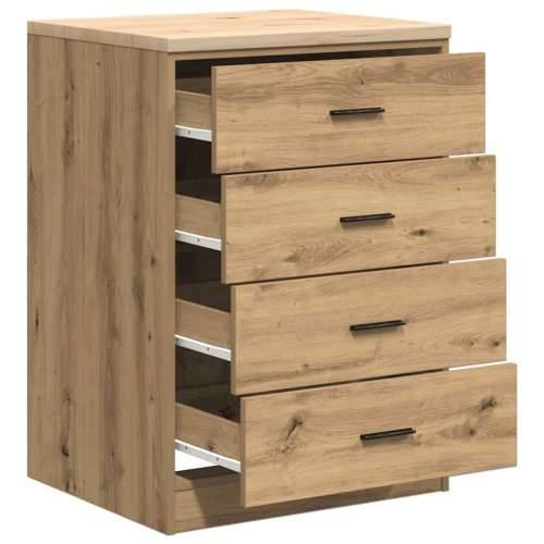 Garažni ormar za odlaganje 60x51x85 cm masivne borovine - artisian oak 60 x 51 x 85 cm 1 4 darwers Cijena