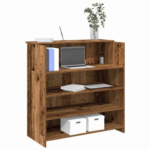 Recepcijski stol 100x50x103,5 cm od konstruiranog drva - Staro drvo 100 x 50 x 103.5 cm Cijena