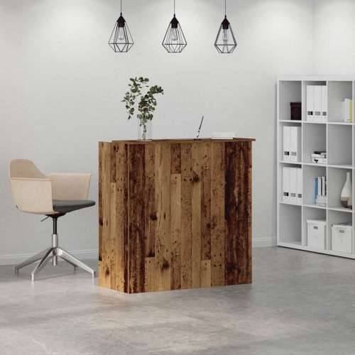 Recepcijski stol 100x50x103,5 cm od konstruiranog drva - Staro drvo 100 x 50 x 103.5 cm Cijena