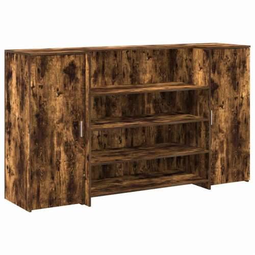 Recepcijski stol 180x50x103,5 cm od konstruiranog drva - Dimljeni hrast 180 x 50 x 103.5 cm Cijena
