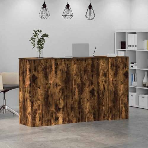 Recepcijski stol 180x50x103,5 cm od konstruiranog drva - Dimljeni hrast 180 x 50 x 103.5 cm Cijena
