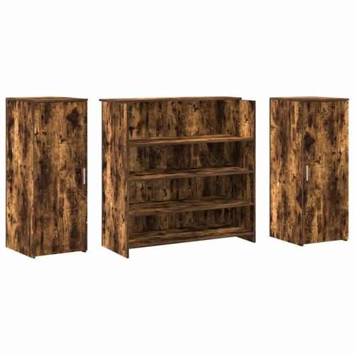 Recepcijski stol 180x50x103,5 cm od konstruiranog drva - Dimljeni hrast 180 x 50 x 103.5 cm Cijena