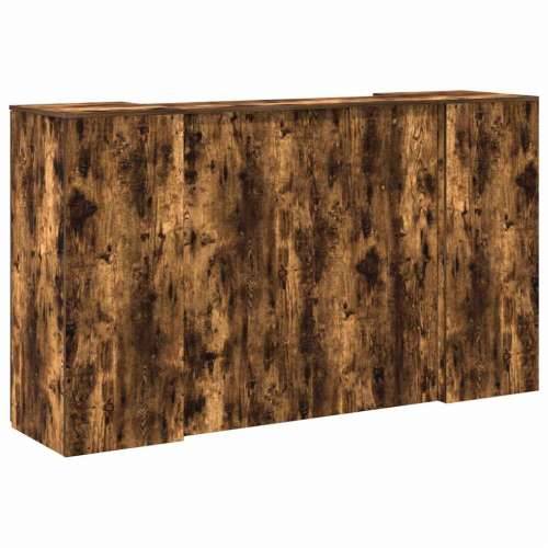 Recepcijski stol 180x50x103,5 cm od konstruiranog drva - Dimljeni hrast 180 x 50 x 103.5 cm Cijena
