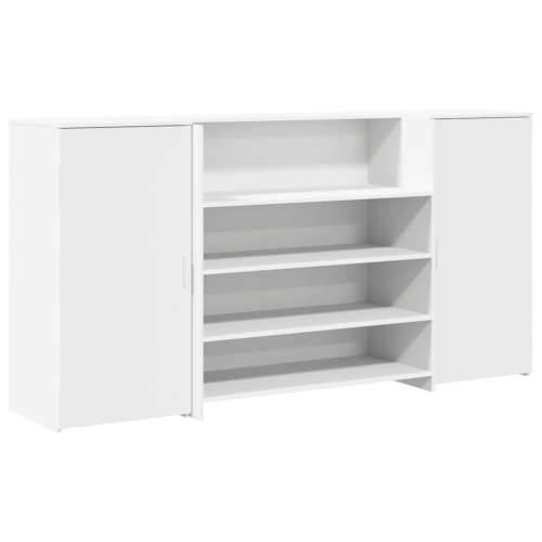 Recepcijski stol bijeli 200x50x103,5 cm od konstruiranog drva - Bijela 200 x 50 x 103.5 cm Cijena