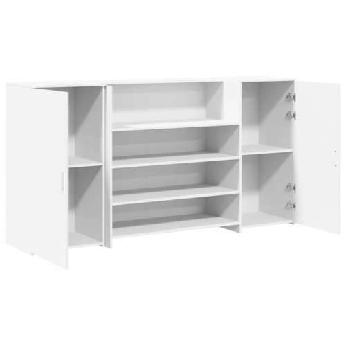 Recepcijski stol bijeli 200x50x103,5 cm od konstruiranog drva - Bijela 200 x 50 x 103.5 cm Cijena