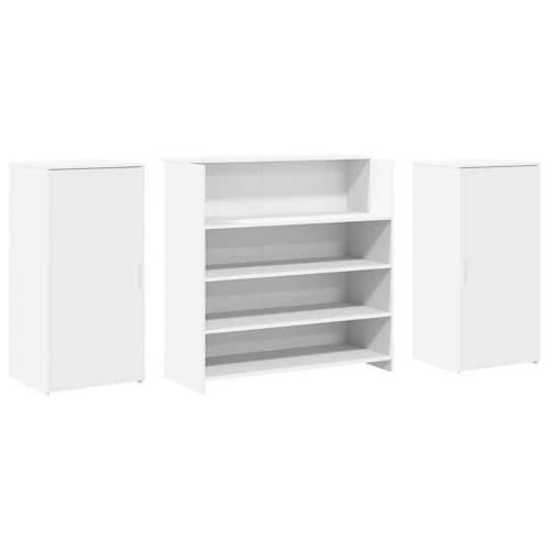 Recepcijski stol bijeli 200x50x103,5 cm od konstruiranog drva - Bijela 200 x 50 x 103.5 cm Cijena