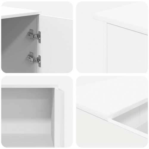 Recepcijski stol bijeli 200x50x103,5 cm od konstruiranog drva - Bijela 200 x 50 x 103.5 cm Cijena