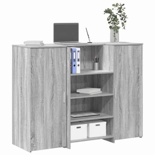 Recepcijski stol 135x50x103,5 cm od konstruiranog drva - Sivi hrast sonoma 135 x 50 x 103.5 cm Cijena