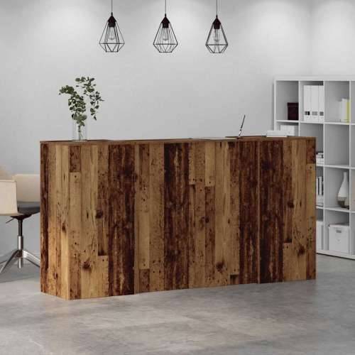 Recepcijski stol 200x50x103,5 cm od konstruiranog drva - Staro drvo 200 x 50 x 103.5 cm Cijena