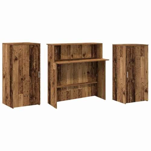 Recepcijski stol 200x50x103,5 cm od konstruiranog drva - Staro drvo 200 x 50 x 103.5 cm Cijena