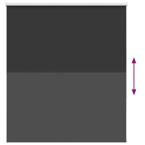Rolo zavjesa Blackout Black 135x175 cm Širina tkanine 131,6 cm - Crna 135 cm 175 cm Cijena