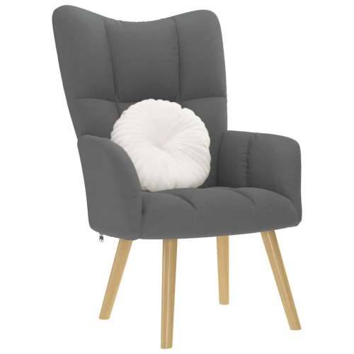 Stolica za opuštanje od tkanine tamnosiva - Tamno siva 1 without stool Cijena