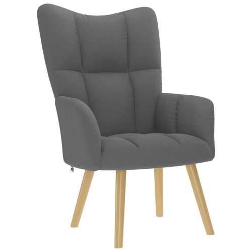 Stolica za opuštanje od tkanine tamnosiva - Tamno siva 1 without stool Cijena