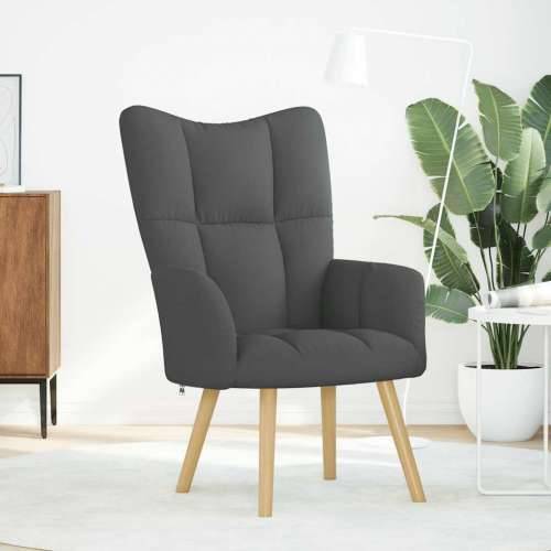 Stolica za opuštanje od tkanine tamnosiva - Tamno siva 1 without stool Cijena