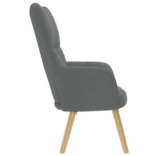 Stolica za opuštanje od tkanine tamnosiva - Tamno siva 1 without stool Cijena