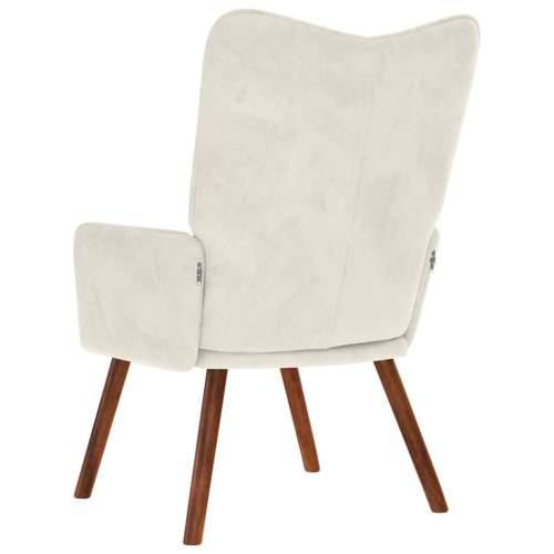 Stolica za opuštanje krem baršun - Krema 1 without stool Cijena