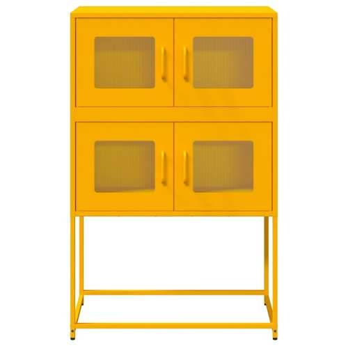 Visoka ploča senf žuta 68x39x107 cm čelik - žuta boja senfa 68 x 39 x 107 cm 1 Cijena