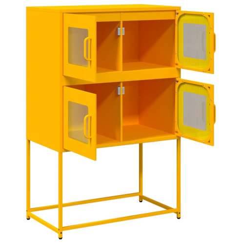 Visoka ploča senf žuta 68x39x107 cm čelik - žuta boja senfa 68 x 39 x 107 cm 1 Cijena
